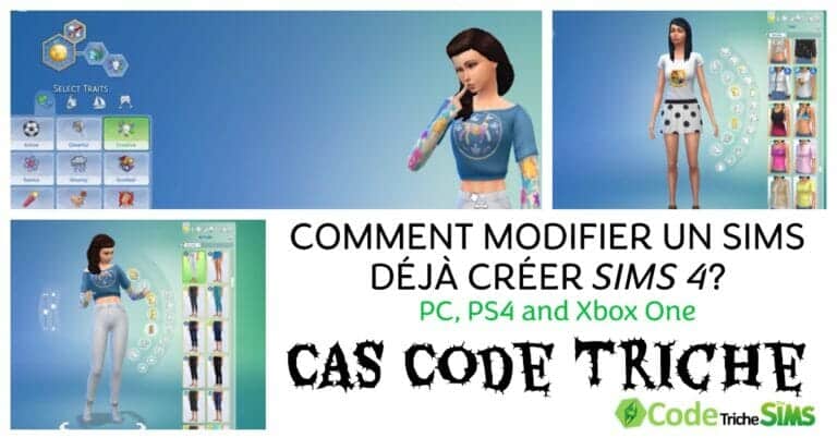 Comment Modifier un Sims Déjà Créer Sims 4?, Pour PC, PS4 and Xbox One