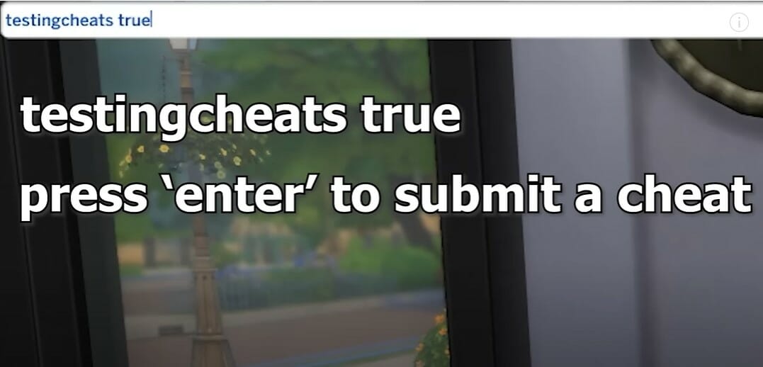 enable cheats by typing testingcheats true into the text box and hitting enter