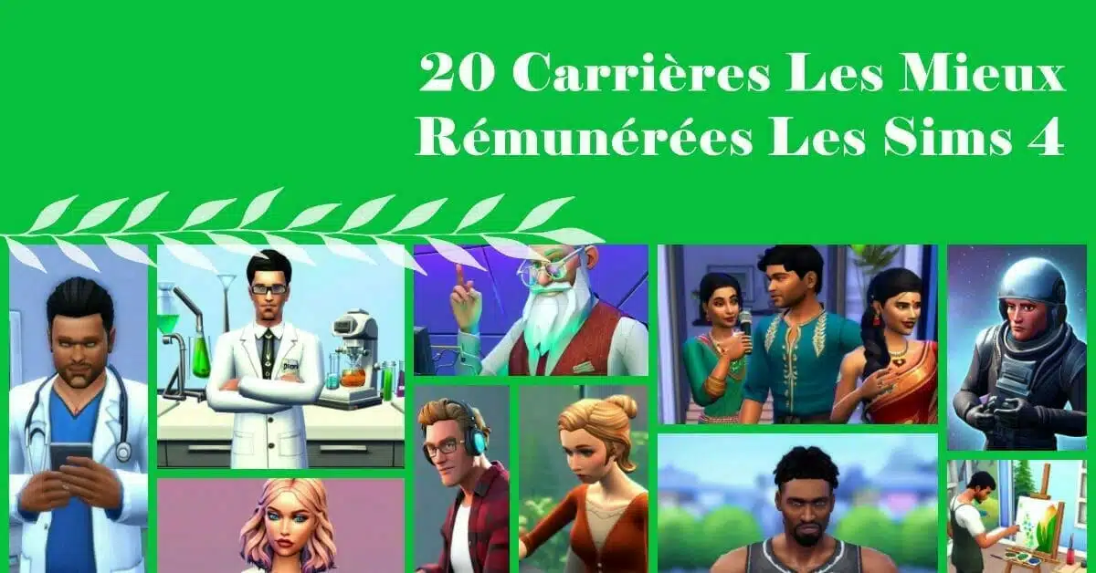 Les Sims 4 - Carrières Les Mieux Rémunérées