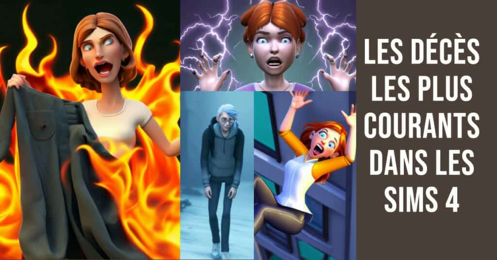 Les décès les plus courants dans les Sims 4