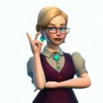 a Critic character from sims 4
