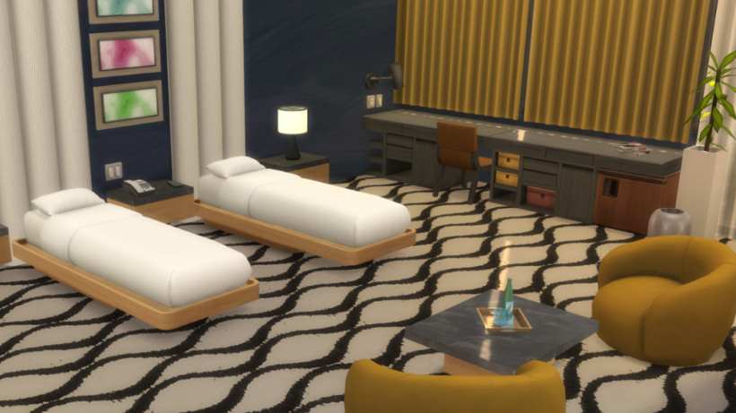 Hotel Bedroom Sims 4