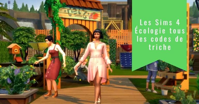 Les Sims 4 Écologie code de triche