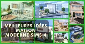 Meilleures idées maison moderne Sims 4