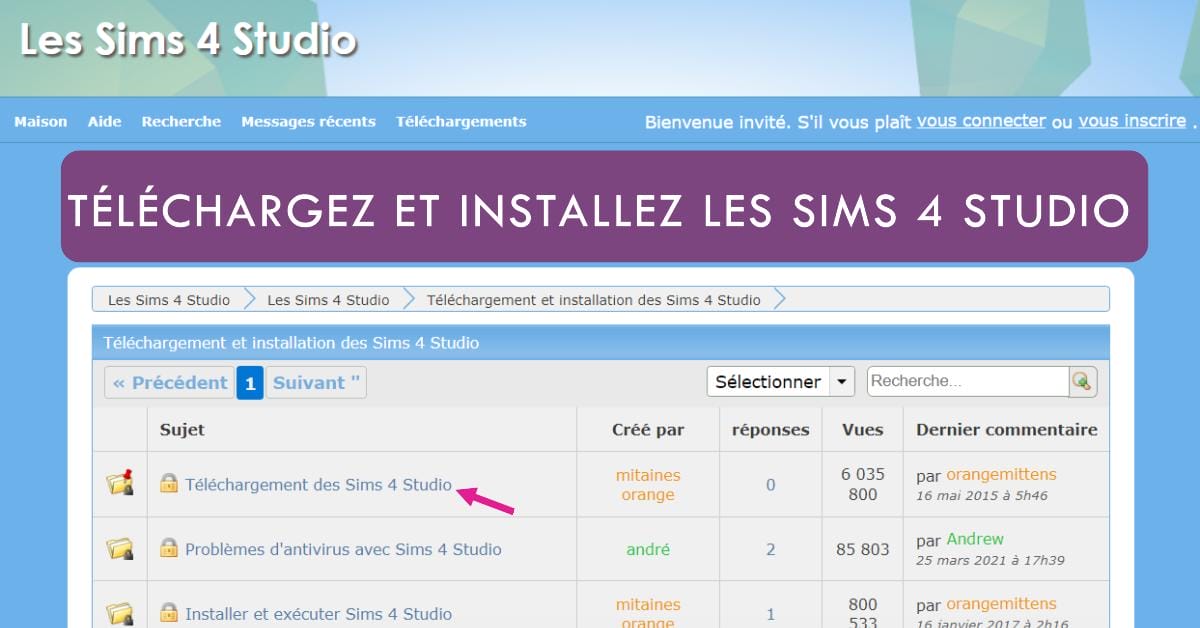 Téléchargez et installez Les Sims 4 Studio